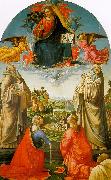 Domenico Ghirlandaio, Christ in Heaven with Four Saints and a Donor
